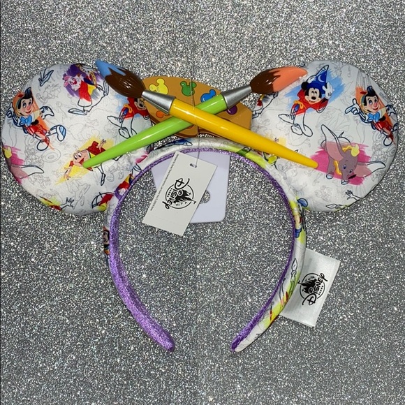 Disney Accessories - New Disney parks paint & ink Minnie ears headband